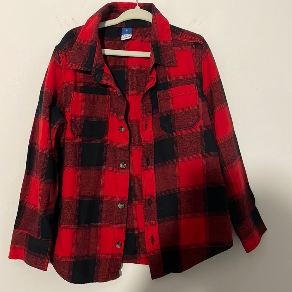 Old navy flannel plaid  classic shirt size 5T